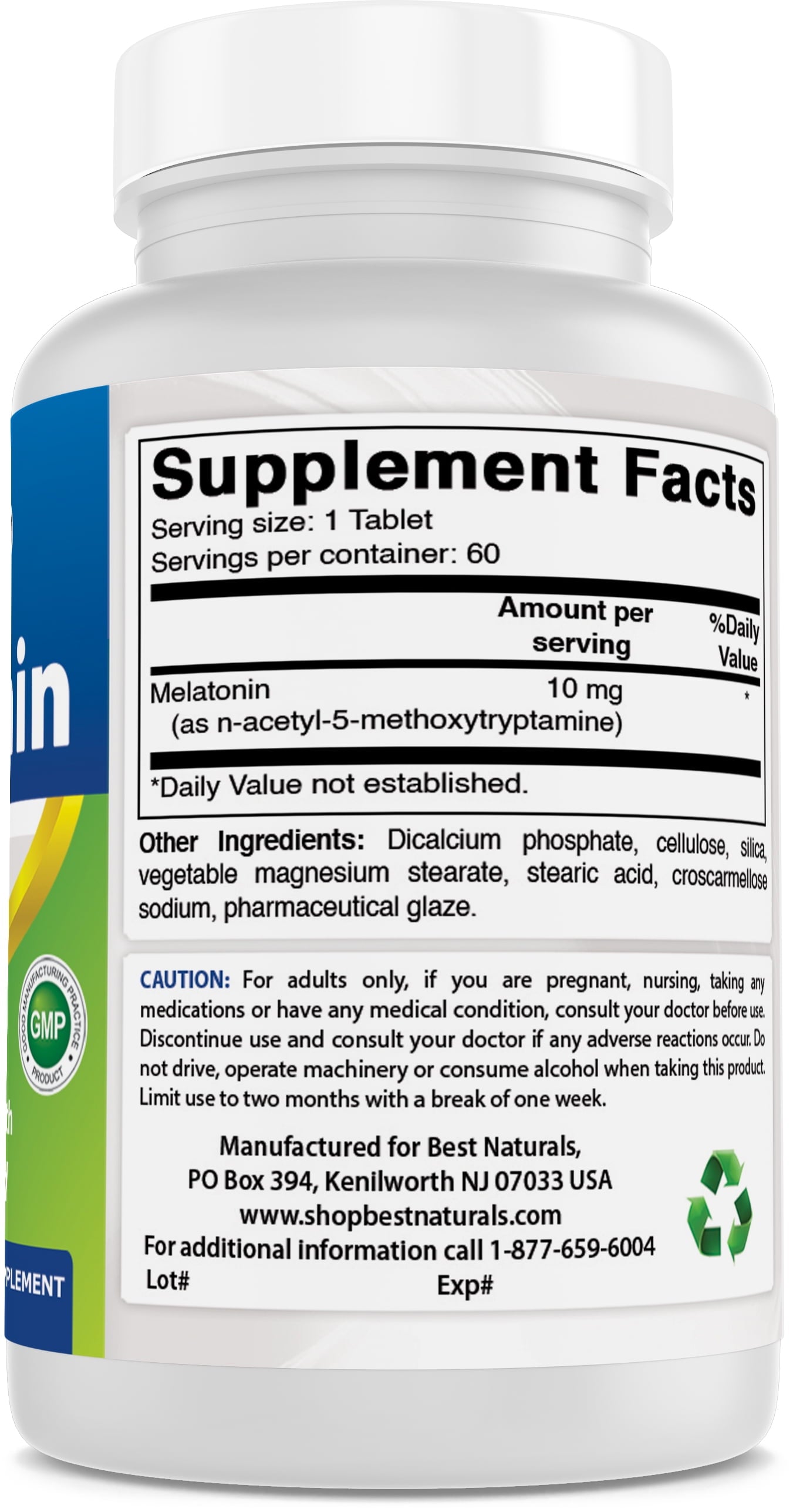 MELATONIN 10MG R/R SGL 120CT NAT TRU