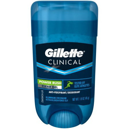 Gillette Deodorant Clinical Clear Gel Power Rush 1.6oz