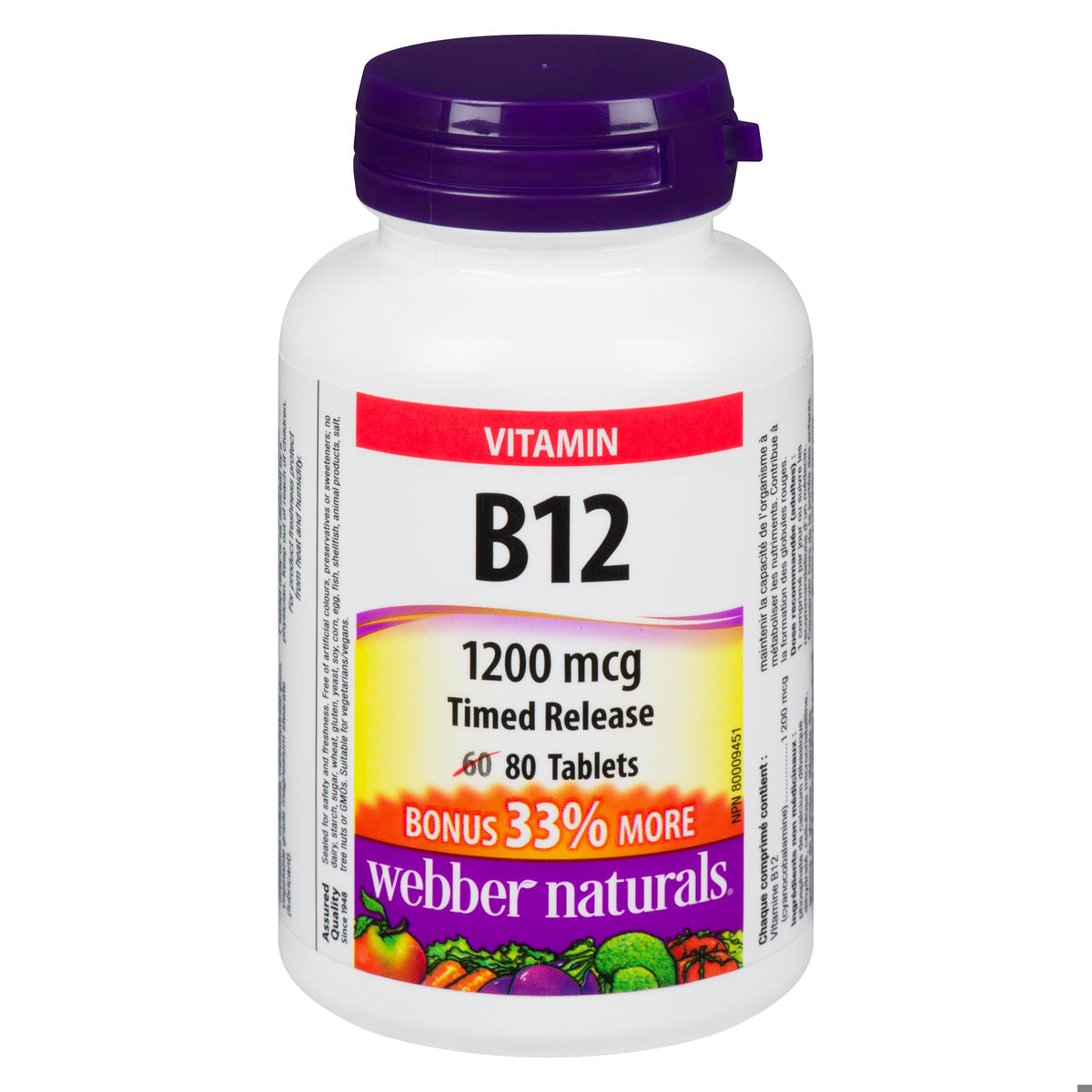 VITAMIN B-12 TB 500MCG 60