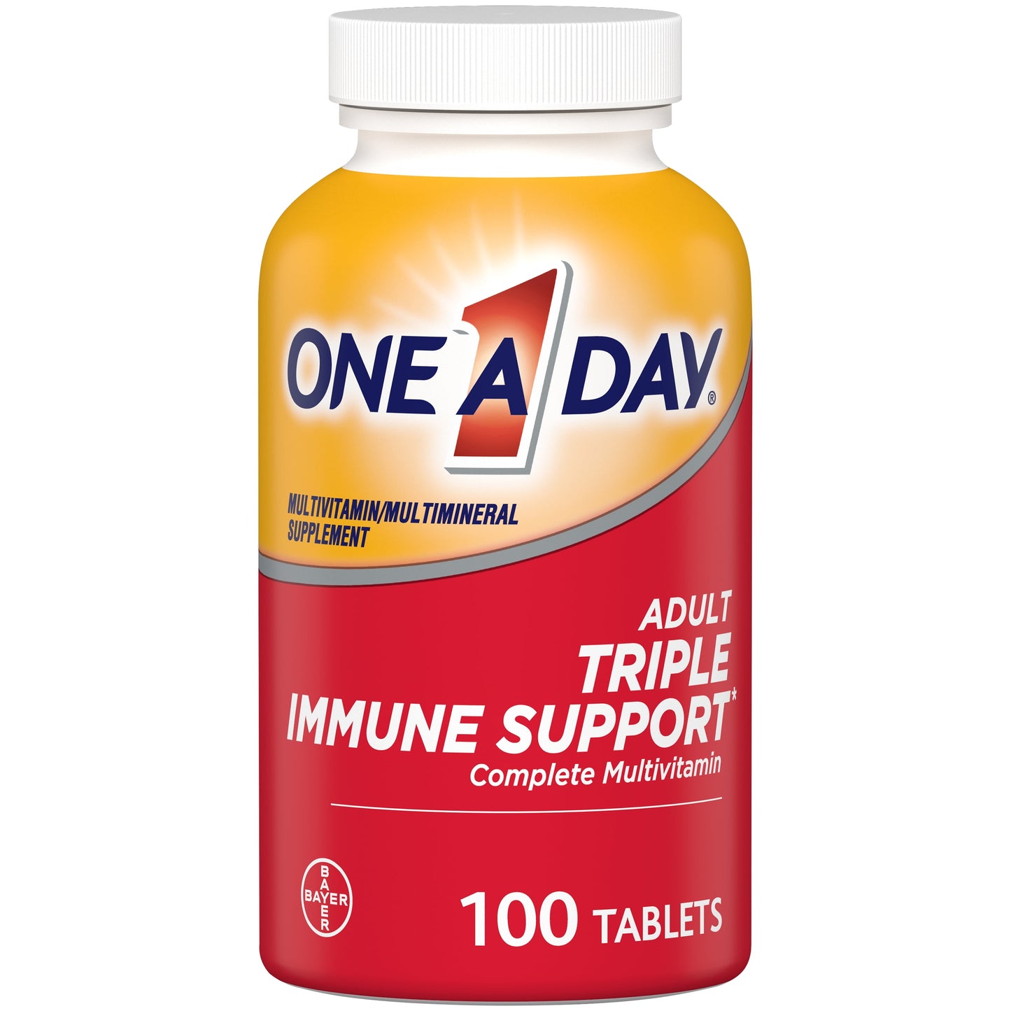 ONE A DAY TRIPLE IMMUNE SUPRT TABS 100CT