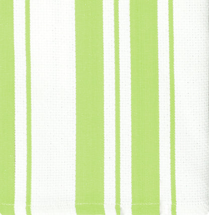 MUkitchen 100% Classic Stripe Towel - Pistachio, 20"x30"