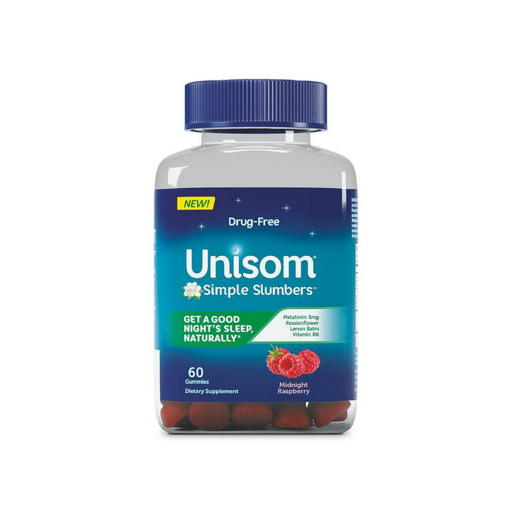 UNISOM SIMPLE SLUMBER MIDN RASP GMY 60CT