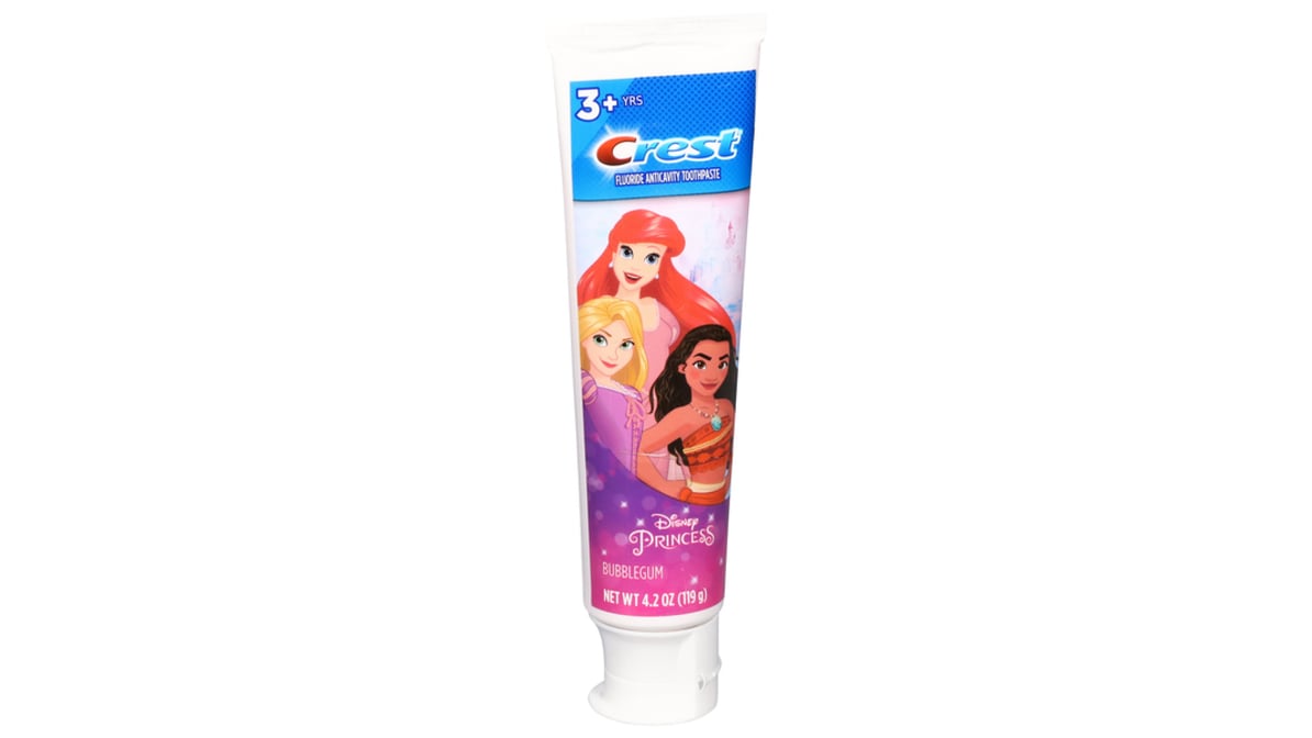 Crest Toothpaste 4.2oz Kids Princess Moana Tube Bubblegum