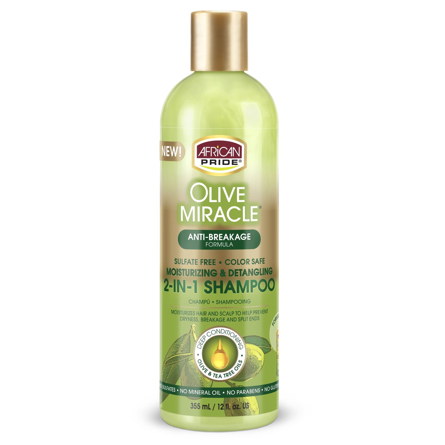 African Pride Olive Miracle Moisturizing Anti-Breakage Formula, 12 oz
