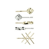 scünci Embellished Silver Bobby Pins, 20 count