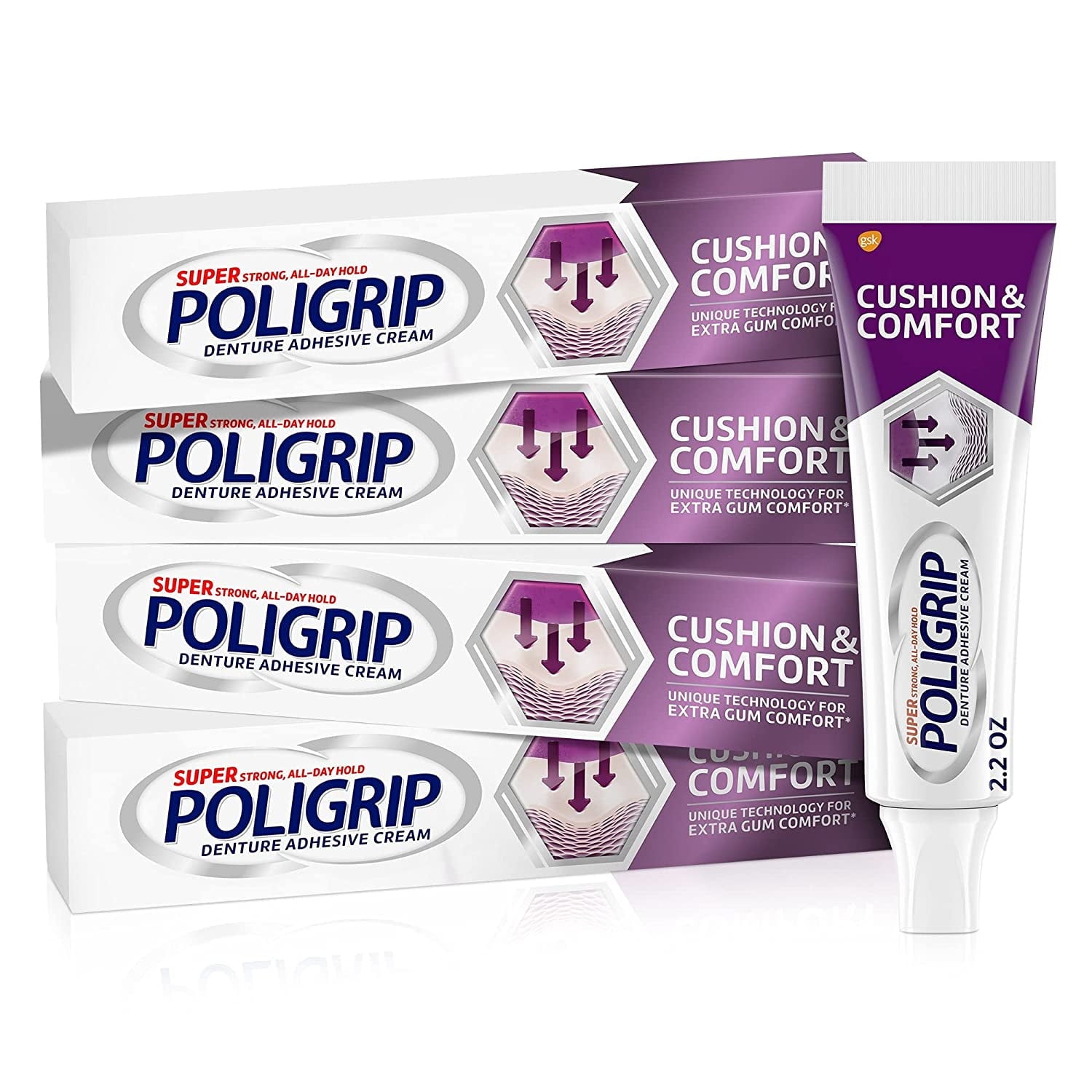 POLIGRIP CUSHION & COMFORT CREAM 2.2 OZ