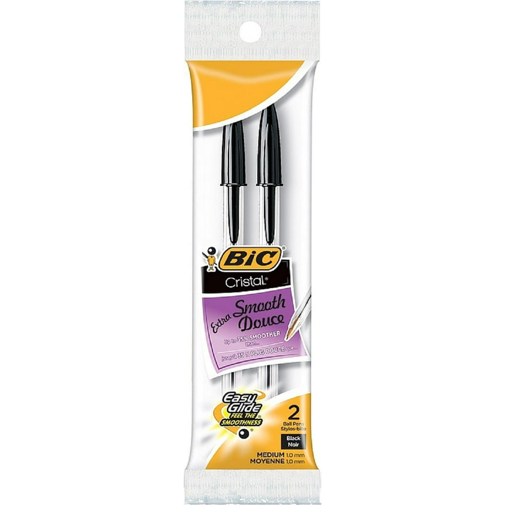 BIC CRISTAL 12X2 MEDIUM BLK