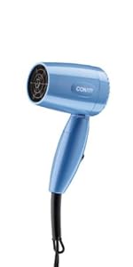 CONAIR 1600 Watt Compact Blow Dryer with Folding Handle - Blue