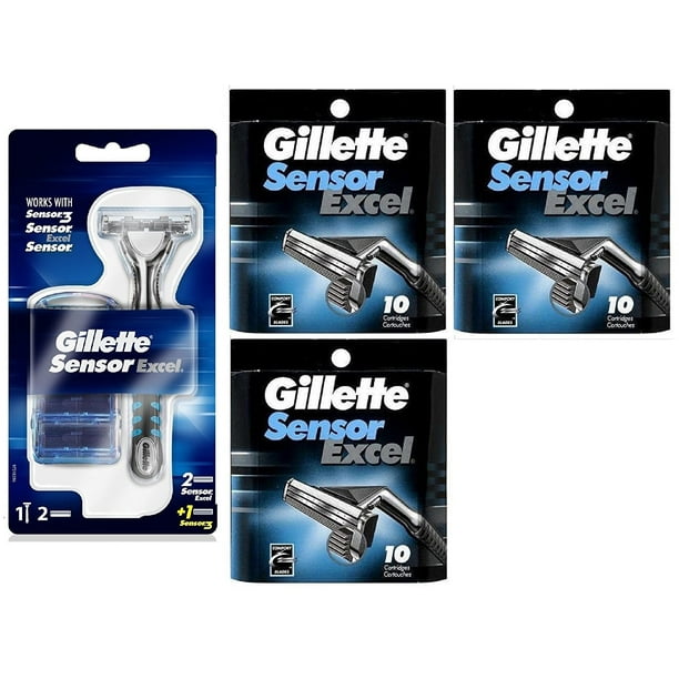 GILLETTE SENSOR EXCEL REFILL RAZ 10CT