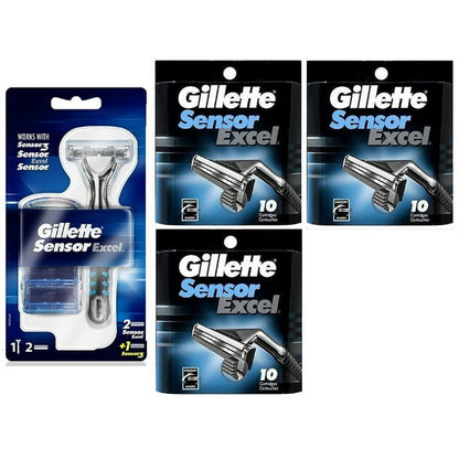 GILLETTE SENSOR EXCEL REFILL RAZ 10CT