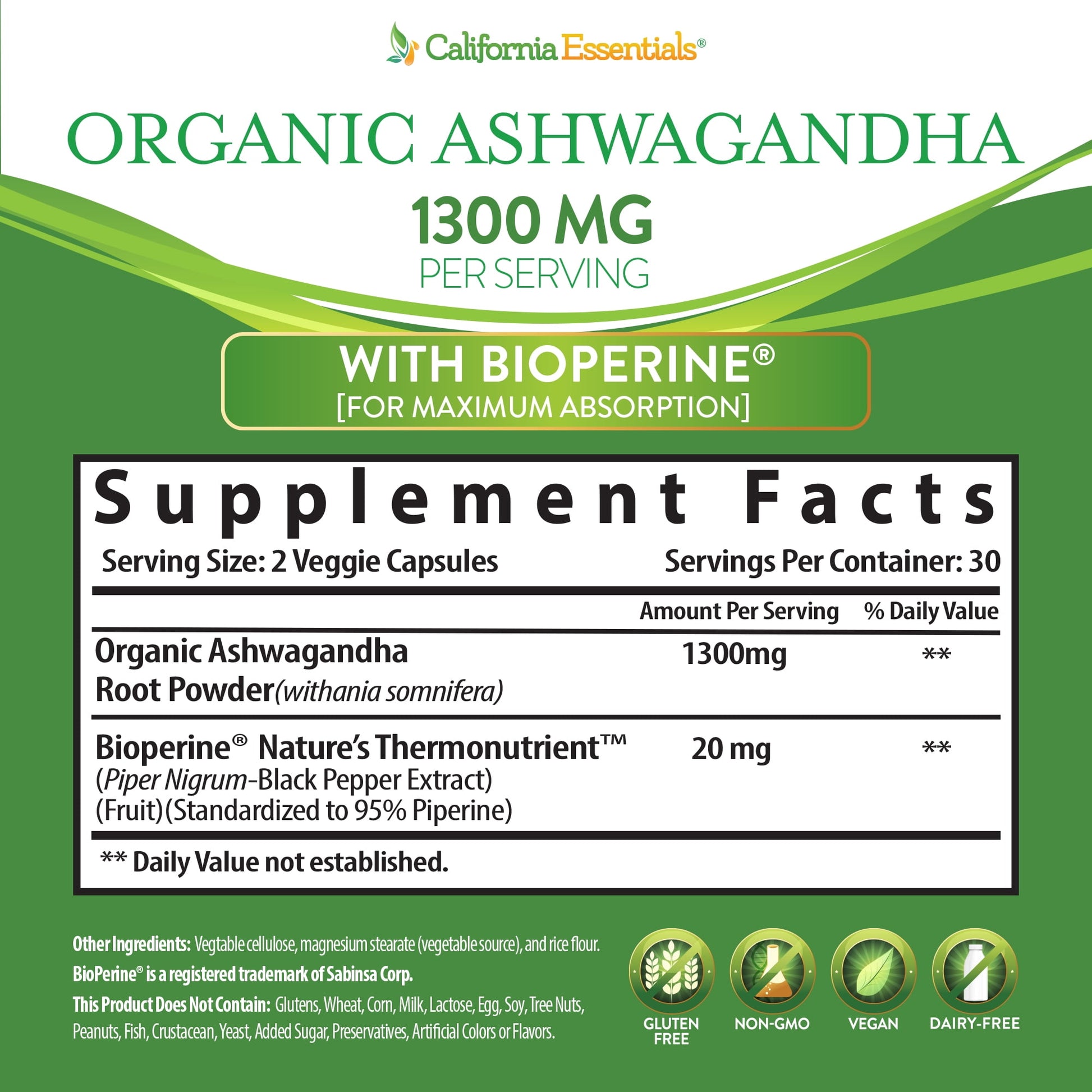 SDNE ASHWAGANDHA ROOT CP 920MG 60