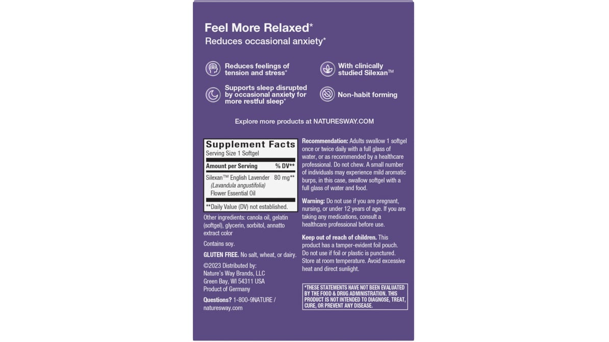 CALM AID SOFTGEL 30CT NAT WAY