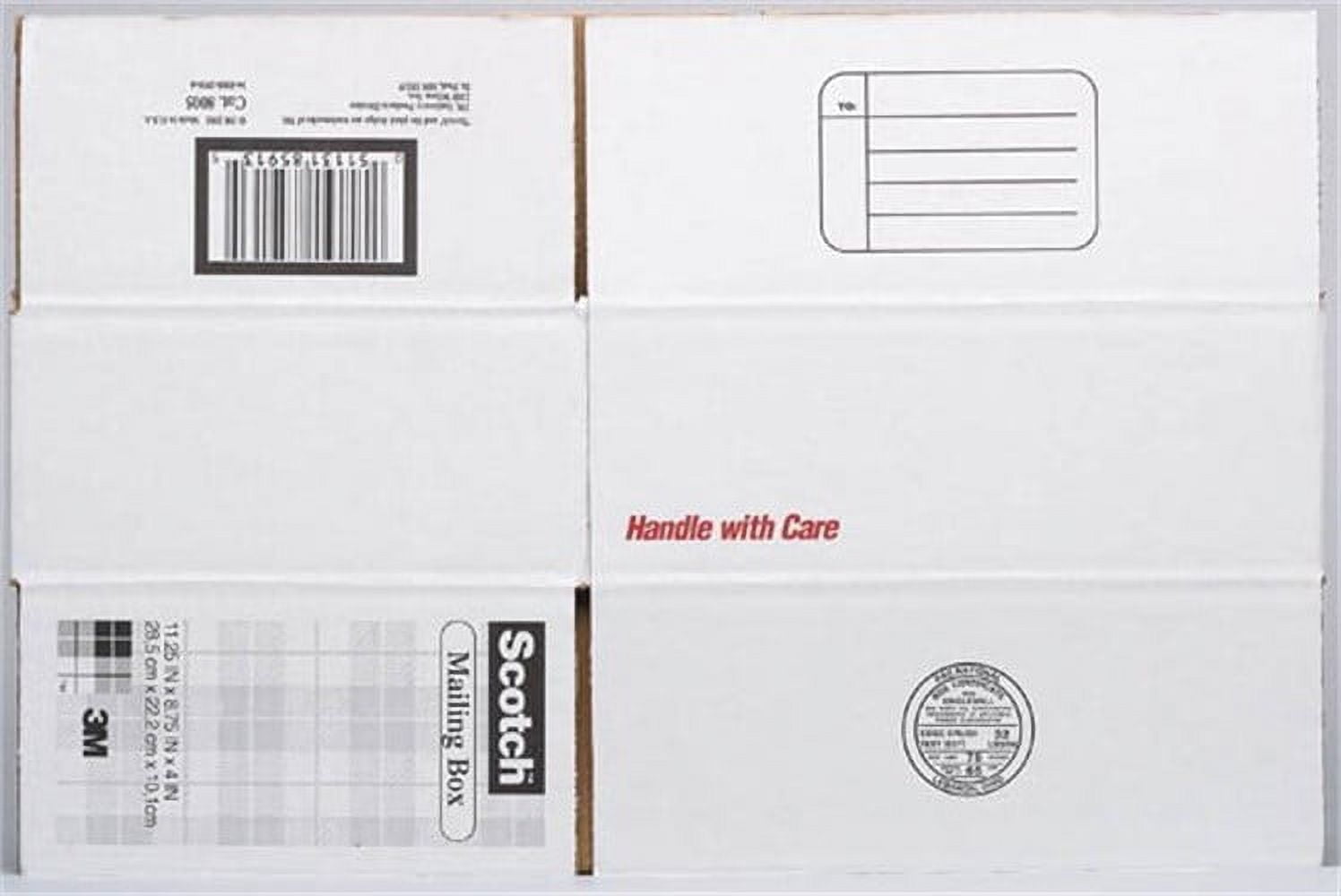 3M Scotch 11.25" x 8.75" x 4" Medium Mailing Box - 12 ct