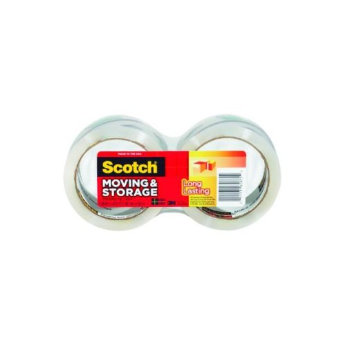 3M Scotch Long Lasting Packaging Tape  1 7/8  x 55 Yds  2 Rolls