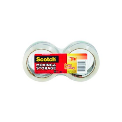 3M Scotch Long Lasting Packaging Tape  1 7/8  x 55 Yds  2 Rolls