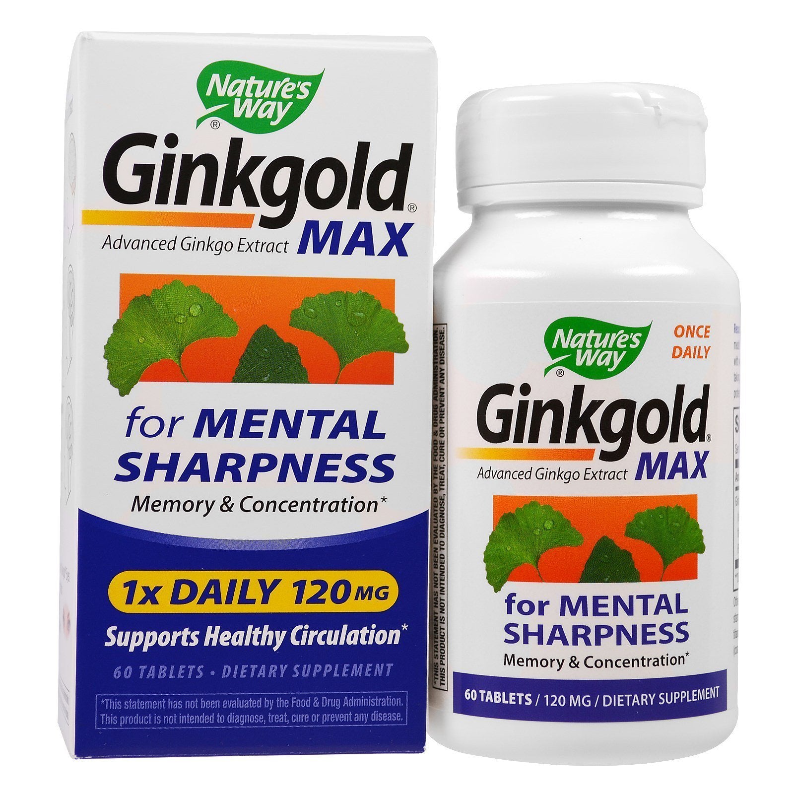 NATURE'S WAY GINKGOLD MAX 120 MG