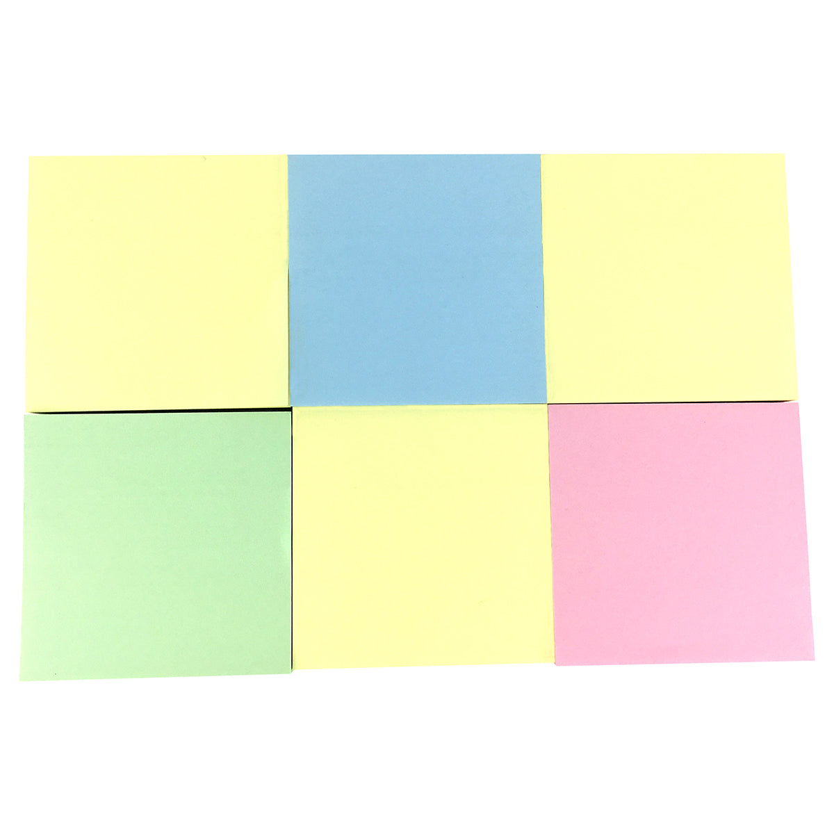 CLi Sticky Notes, 3" x 3" - Assorted Pastels, 4 pads