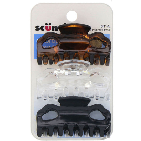 Scünci Effortless Beauty Jaw Clip 6cm Assorted, 4 CT