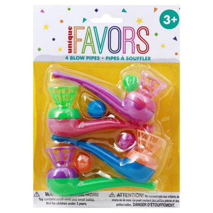 4 BLOW PIPES FAVORS