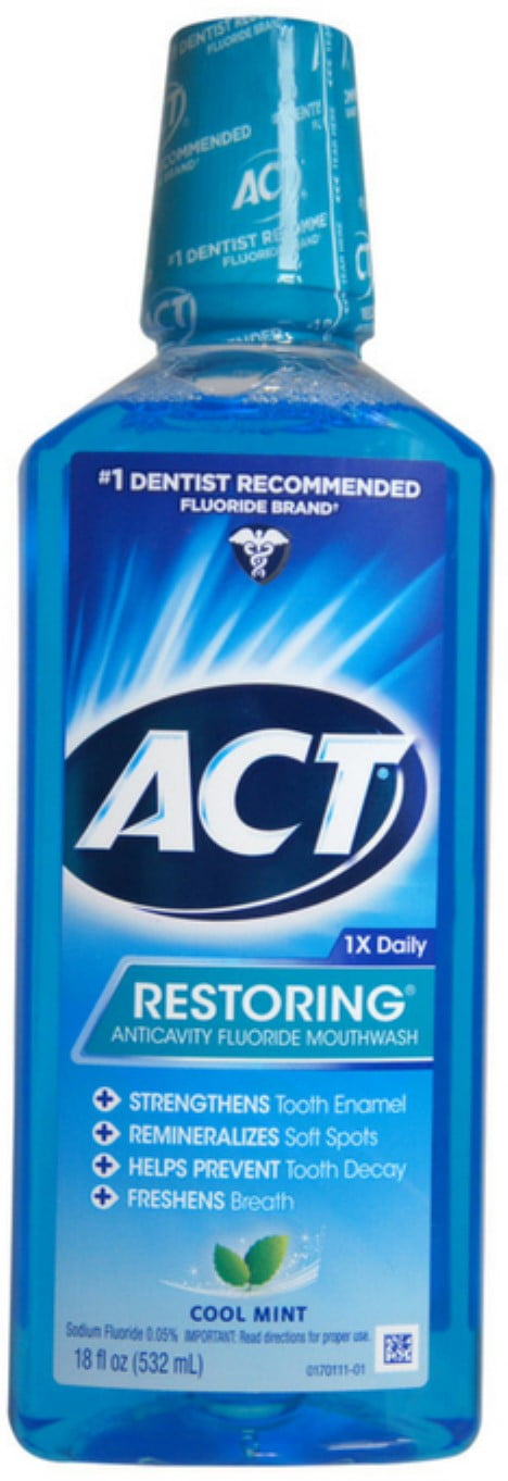 ACT ANTICAVITY ICED SWEET MINT 18OZ