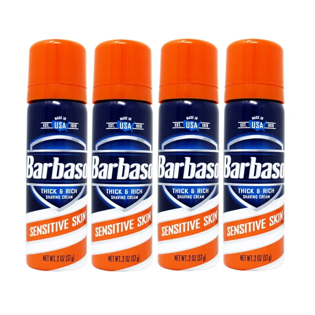 Barbasol Thick & Rich Shaving Cream - Sensitive Skin, 2 oz