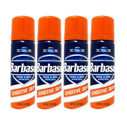 Barbasol Thick & Rich Shaving Cream - Sensitive Skin, 2 oz