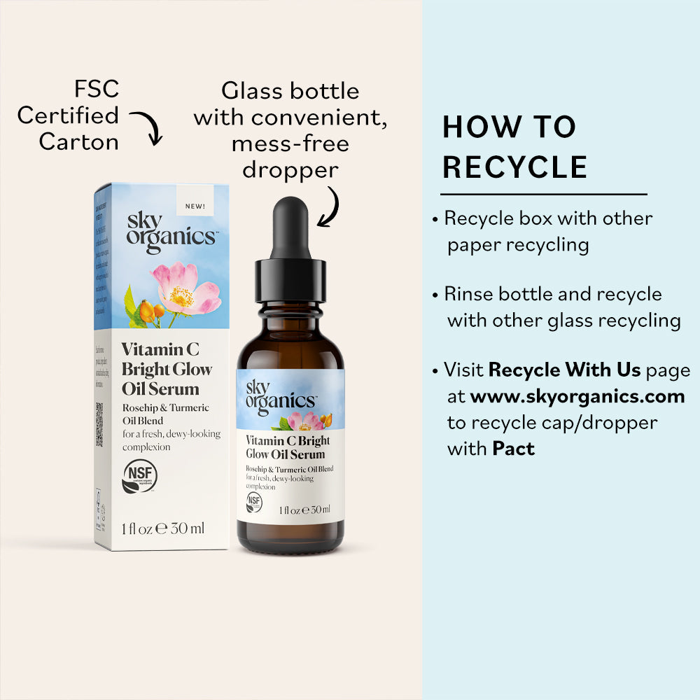 SKY ORGANICS OIL SERUM,VIT C,BRGT GLOW