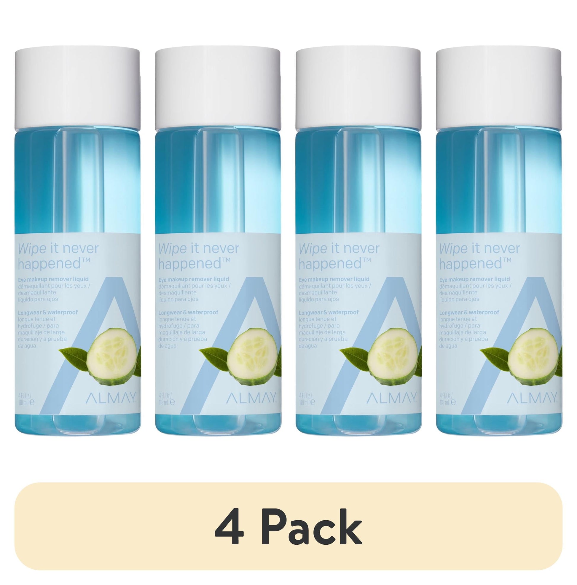 ALMAY Longwear & Waterproof Eye Makeup Remover Liquid, 4 oz