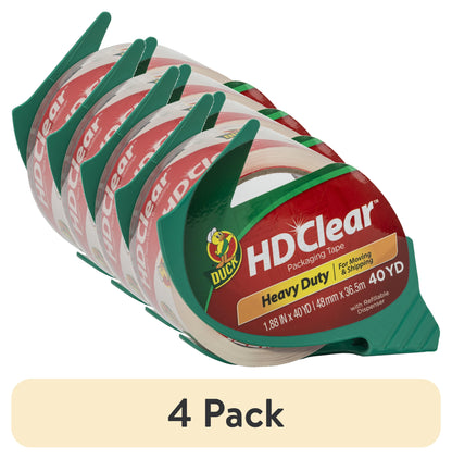 DUCK HD Clear Heavy Duty Packing Tape - Clear, 1.88" x 40 yds