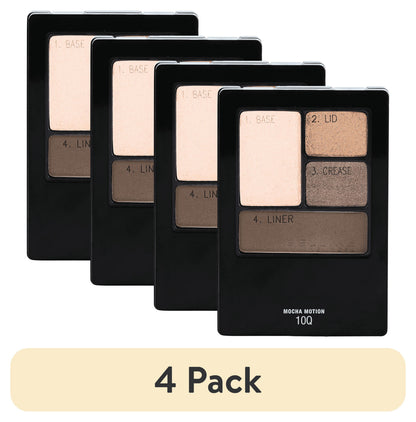MAYBELLINE New York Expert Wear Eyeshadow Quads, 10Q Mocha Motion