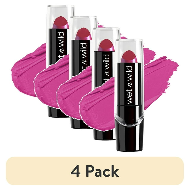 wet n wild Silk Finish Lipstick - Fuchsia with Blue Pearl