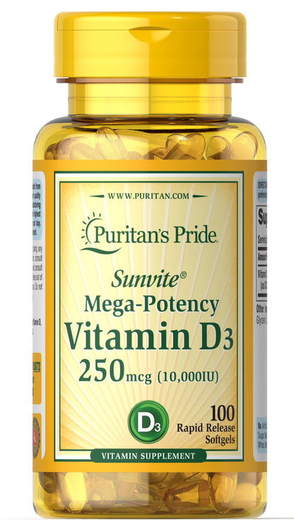 VIT D3 250 MCG (10000 IU) SGC 110CT 21ST