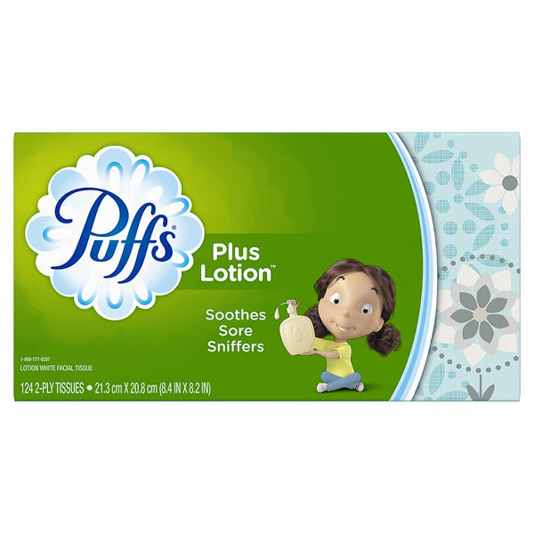 PUFFS PLUS LOTION 6X72 WHITE