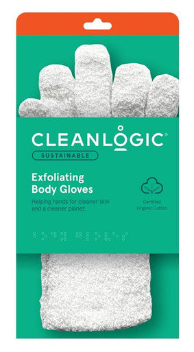 Clean Logic Sustainable Exfoilating Body Gloves