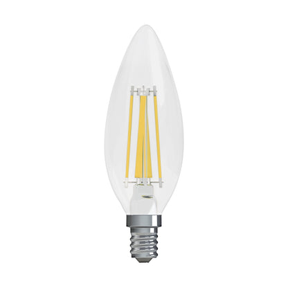GE 3.5W LED Soft White Clear Finish Dimmable CAM Decorative Light Bulbs (2-Pack)