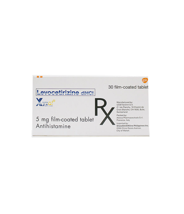 XYZAL OTC 24HR 5MG TABLET 10CT