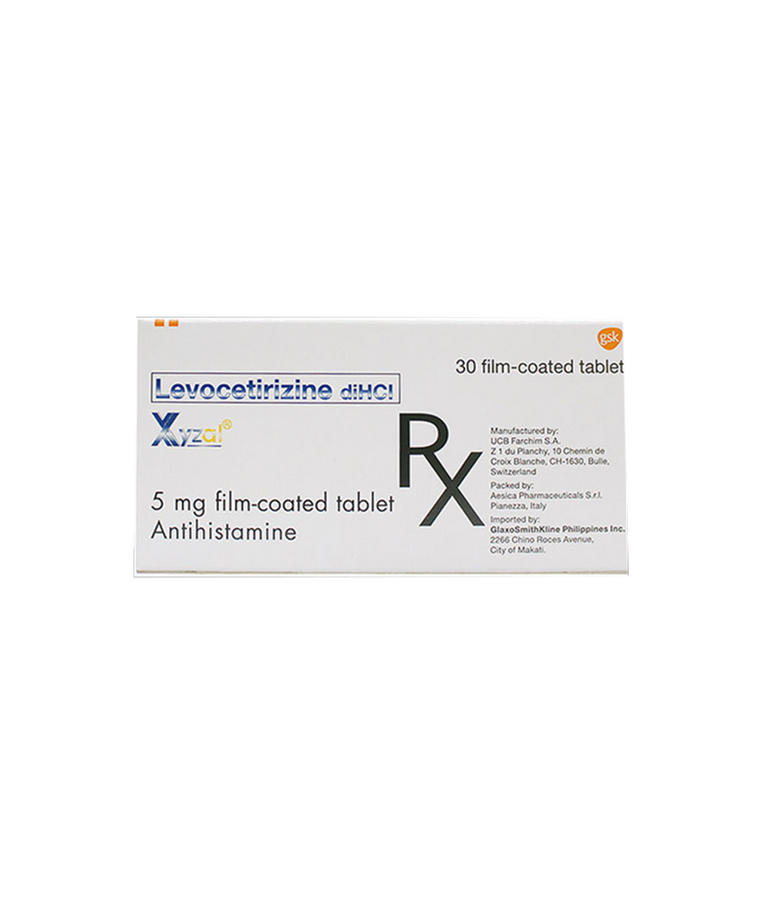 XYZAL OTC 24HR 5MG TABLET 55CT
