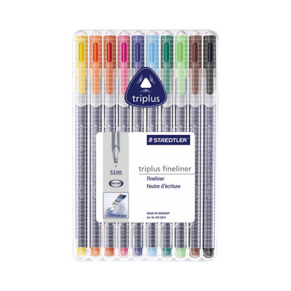 Staedtler Triplus Fineliner Pen Set  10-Colors