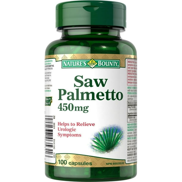SAW PALMETTO 450MG CAP 100CT NAT BOUNTY