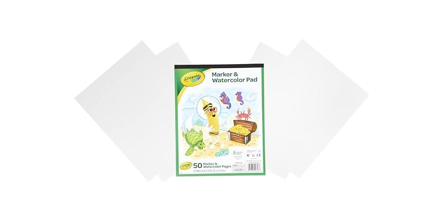 Crayola Marker & Watercolor Pad, 50 pages