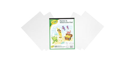Crayola Marker & Watercolor Pad, 50 pages