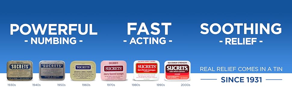 SUCRETS LOZENGE BOX CHERRY 18CT