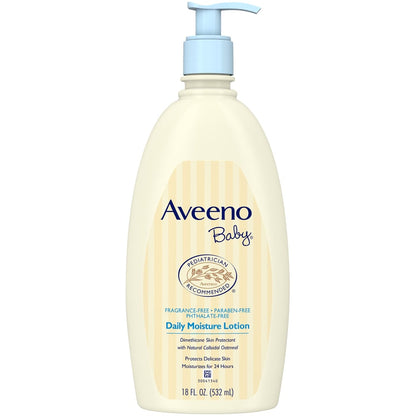 Aveeno Baby Lotion Daily Moisture 18oz Natural Oatmeal