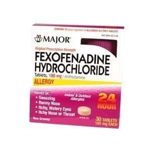 FEXOFENADINE 180MG 150 CT TAB MAJOR