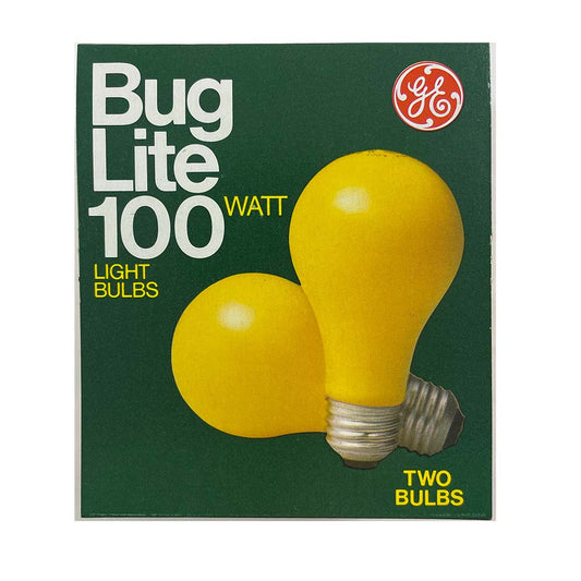 GE 7W A19 A-Shape Outdoor Bug Light Bulb, Yellow