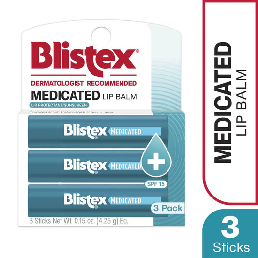 Blistex Medicated Balm Spf15 0.15oz Assorted Flavors (24in)