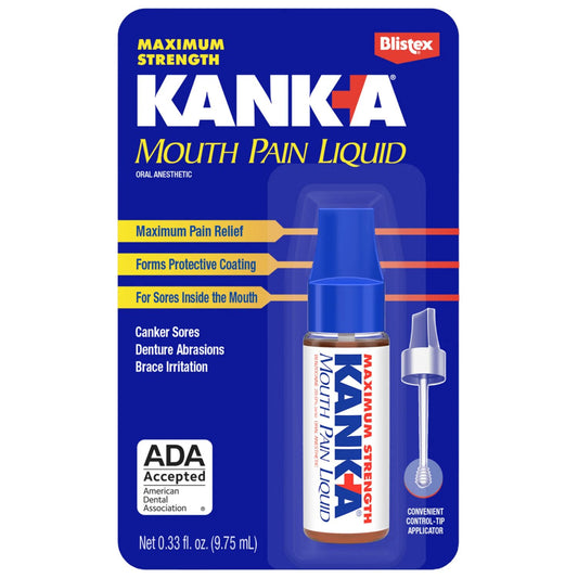 Kank-A Mouth Pain Liquid 0.33oz Maximum Strength