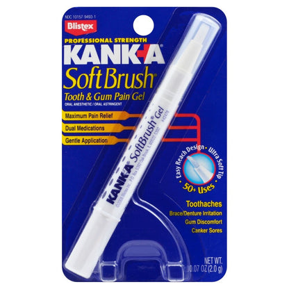 Kank-A Soft Brush Tooth & Gum Pain Gel 0.07oz Max Strength