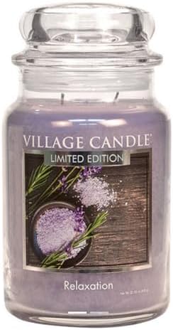 Village Candle Large Apothecary Jar Candle - Lavender Sea Salt
