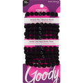 Goody Total Texture Super Stretch Hair Elastics - Black, 15 count